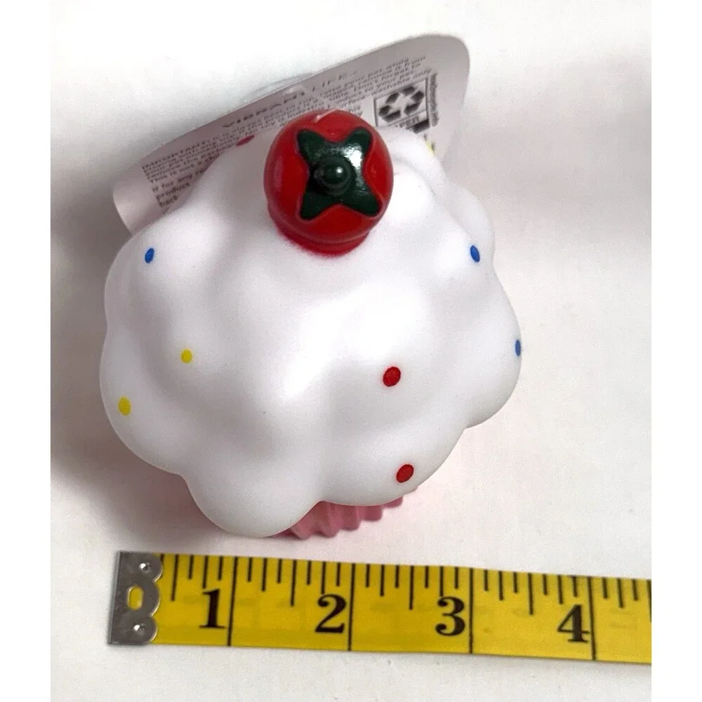 Vibrant Life Playful Buddy Cupcake Squeaky Dog Toy Small Chew Level 1 New